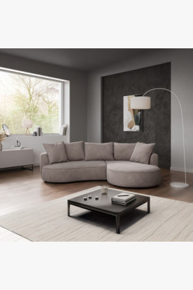 Sitzgarnitur Sofa mit Hartholzgestell und Kissen Komfort